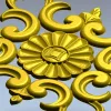 Розетка с акантовыми завитками - 3D модель в формате STL для ЧПУ