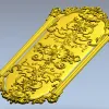 Imperial Rocaille Panel - STL 3D Model for CNC Carving