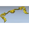 Baroque Acanthus Decorative Trim - STL 3D model for CNC