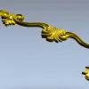 Baroque Acanthus Decorative Trim - STL 3D model for CNC