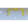 Baroque Acanthus Decorative Trim - STL 3D model for CNC