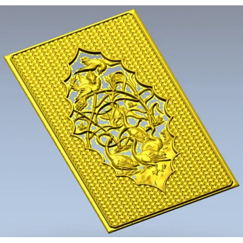 Плетёный картуш с птицами - 3D модель STL для ЧПУ