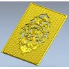 Плетёный картуш с птицами - 3D модель STL для ЧПУ