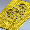 Плетёный картуш с птицами - 3D модель STL для ЧПУ