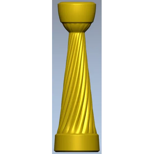 Винтовая мебельная ножка - 3D модель STL для ЧПУ