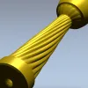 Винтовая мебельная ножка - 3D модель STL для ЧПУ