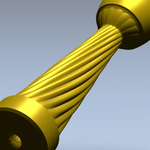 Винтовая мебельная ножка - 3D модель STL для ЧПУ