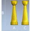Винтовая мебельная ножка - 3D модель STL для ЧПУ