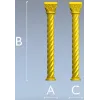 Витая колонна с капителью - stl модель для ЧПУ