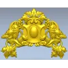 Vineleaf Cartouche STL for CNC Milling