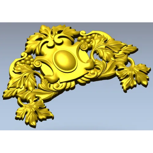 Vineleaf Cartouche STL for CNC Milling
