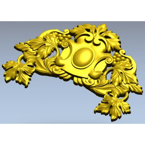 Vineleaf Cartouche STL for CNC Milling