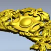 Vineleaf Cartouche STL for CNC Milling