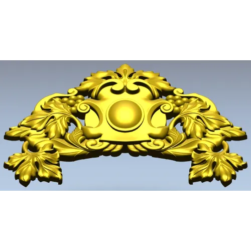 Vineleaf Cartouche STL for CNC Milling