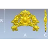 Vineleaf Cartouche STL for CNC Milling