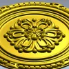 Круглая декоративная розетка - STL модель для ЧПУ
