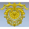 Картуш с раковиной в стиле рококо - 3D модель STL для ЧПУ