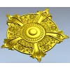 Auric Fleur Rosette - STL 3D model for CNC milling