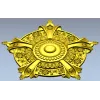 Auric Fleur Rosette - STL 3D model for CNC milling