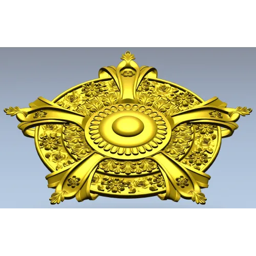 Auric Fleur Rosette - STL 3D model for CNC milling