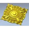 Baroque Rosette 3D STL for CNC