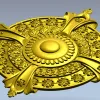 Baroque Rosette 3D STL for CNC