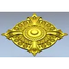 Baroque Rosette 3D STL for CNC