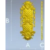 Барочный вертикальный картуш STL - 3D модель для ЧПУ