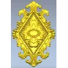 Fleuron Diamond Cartouche - STL 3D Model for CNC