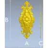 Fleuron Diamond Cartouche - STL 3D Model for CNC