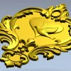 Картуш "Сердечный голубь" - 3D модель STL для ЧПУ