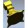 Мебельная ножка в стиле барокко - 3D модель STL для ЧПУ