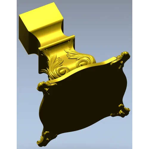 Мебельная ножка в стиле барокко - 3D модель STL для ЧПУ