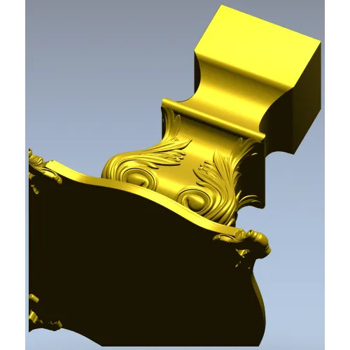 Мебельная ножка в стиле барокко - 3D модель STL для ЧПУ