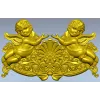 Baroque Cherub Cartouche STL for CNC carving