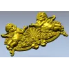 Baroque Cherub Cartouche STL for CNC carving