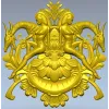 Картуш с нимфами и рогатыми зверями - 3D модель STL для ЧПУ