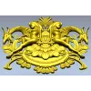 Картуш с нимфами и рогатыми зверями - 3D модель STL для ЧПУ