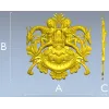 Картуш с нимфами и рогатыми зверями - 3D модель STL для ЧПУ