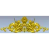Cherubic Acanthus Cartouche STL for CNC