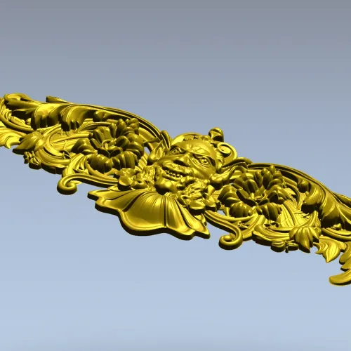 Гротескный картуш - 3D модель STL для ЧПУ