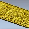 Ornamental Medallion Panel - STL 3D model for CNC