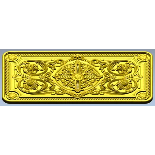 Ornamental Medallion Panel - STL 3D model for CNC