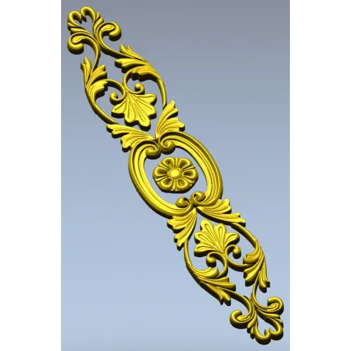 Вертикальный картуш для фрезеровки - STL 3D модель для ЧПУ