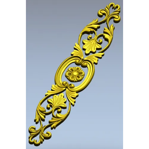 Вертикальный картуш для фрезеровки - STL 3D модель для ЧПУ