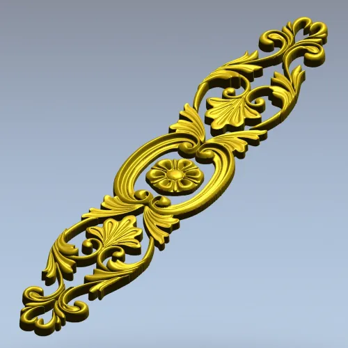 Вертикальный картуш для фрезеровки - STL 3D модель для ЧПУ
