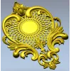 Барочный картуш "Солнечный картуш" - stl модель для ЧПУ