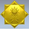 Lotus Star Rosette - STL 3D model for CNC routing