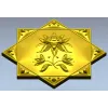 Lotus Star Rosette - STL 3D model for CNC routing