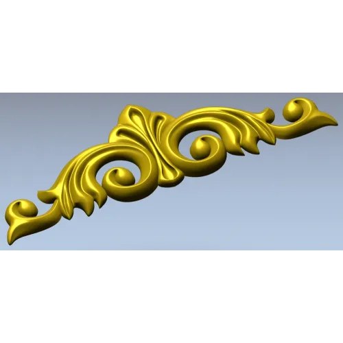 Орнаментальный картуш в классическом стиле - 3D модель STL для ЧПУ